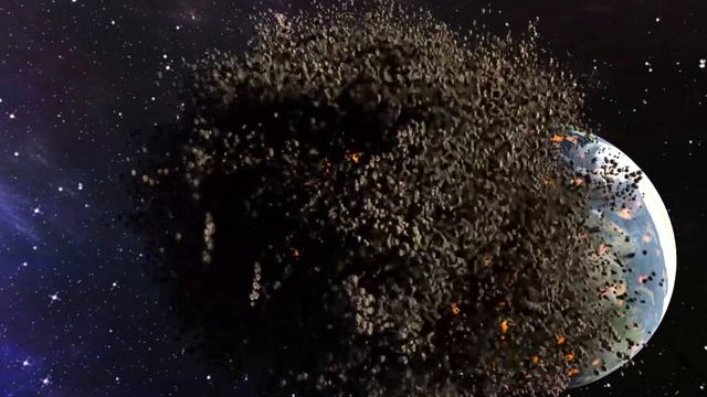 Theia - Clash with the Earth - Impact Simulation смотреть онлайн