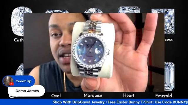 Custom Moissanite Watch Showcase! Tuesday Night Live! смотреть онлайн