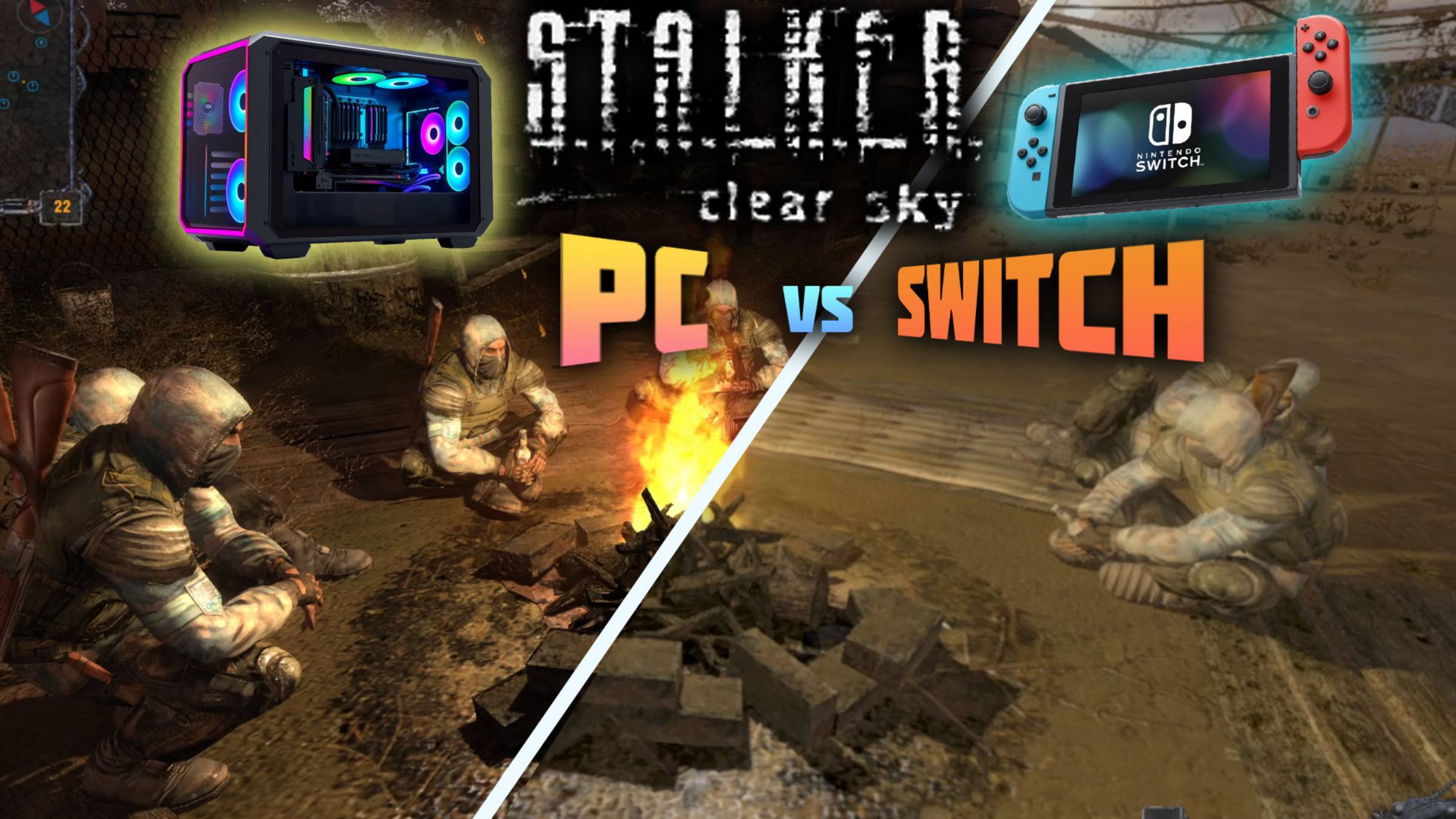Сравнение STALKER Clear Sky ПК vs Nintendo switch смотреть онлайн