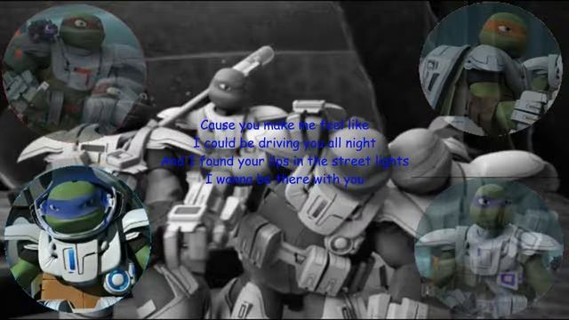 The Turtles - Runaway with me (TMNT in space lyrics) смотреть онлайн