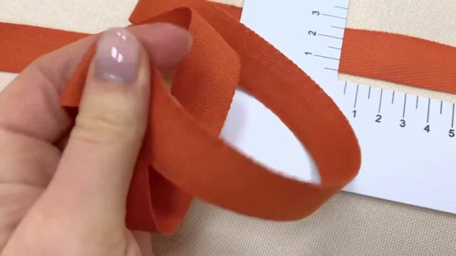 Лента киперная цв.кирпичный, ш.22мм, хлопок-100% Артикул 21757 смотреть онлайн