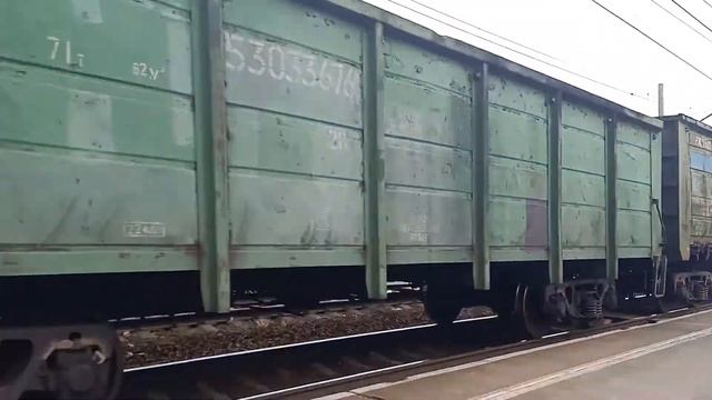 2ЭС6-183 с полувагонами следует в сторону инской смотреть онлайн