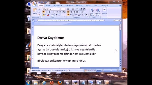 Компьютер колдонууда биринчи кадам