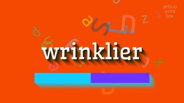 HOW TO PRONOUNCE WRINKLIER? смотреть онлайн