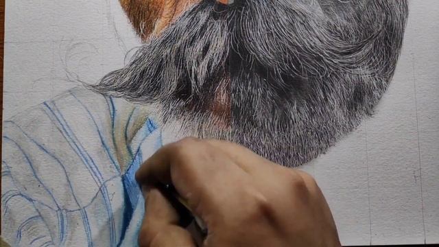 PORTRAIT DRAWING USING TWO MEDIUMS | COLOR PENCIL (DOMS) AND GRAPHITE CHARCOAL | SKETCH MAKER MOUSU смотреть онлайн