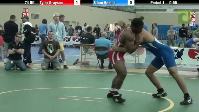 74 KG Tyler Grayson vs Ethan Ramos смотреть онлайн