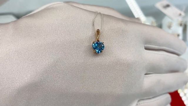 Подвеска из золота с топазом смотреть онлайн