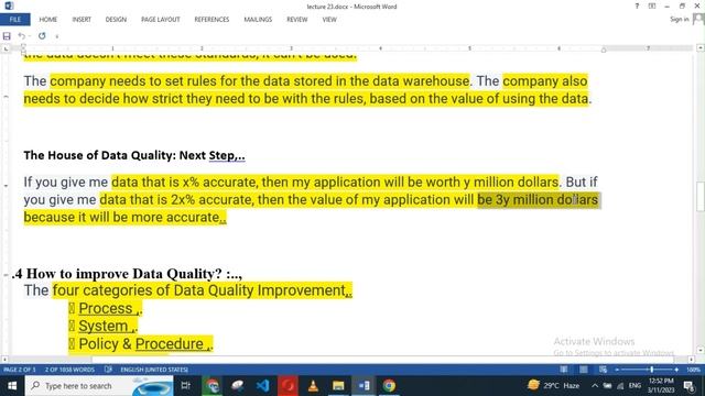 CS614 Lecture 23 Data quality management process Hindi\Urdu смотреть онлайн