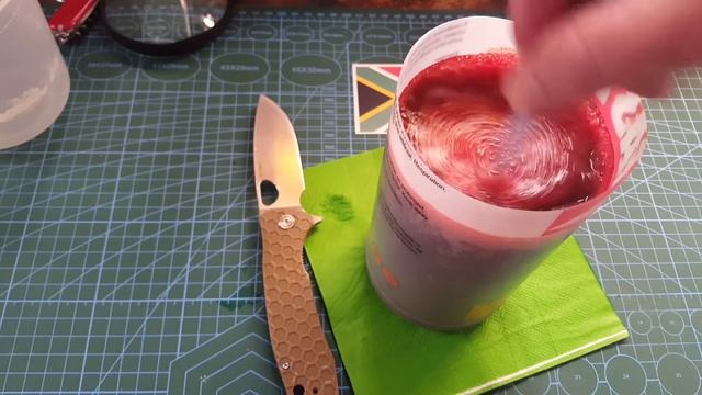 Honey badger knife no dismantling scale dye. MODIFICATION VIDEO. смотреть онлайн