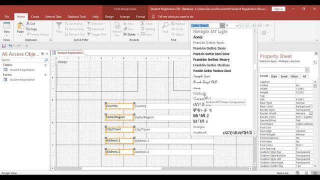 How To Create Student Registration Form Student Database Management System Part 1 смотреть онлайн