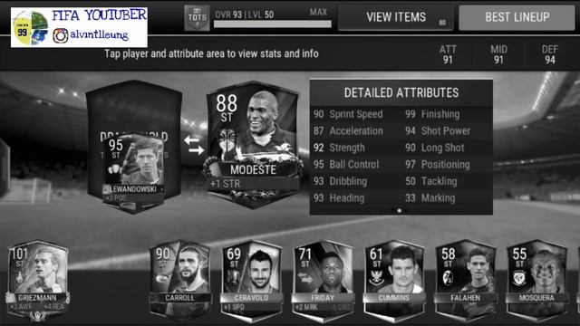 FIFA MOBILE LVL MASTER MODRIC AND 95.OVR LEWAN CLAIMED & GAMEPLAY смотреть онлайн