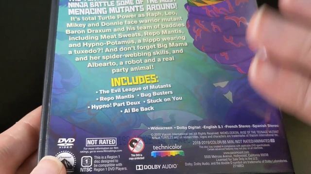 Rise of the Teenage Mutant Ninja Turtles: Mutant Mania DVD Unboxing смотреть онлайн