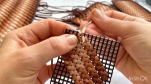 Мк - узора на пластиковой канве #рукоделие #fashion #сумкасвоимируками