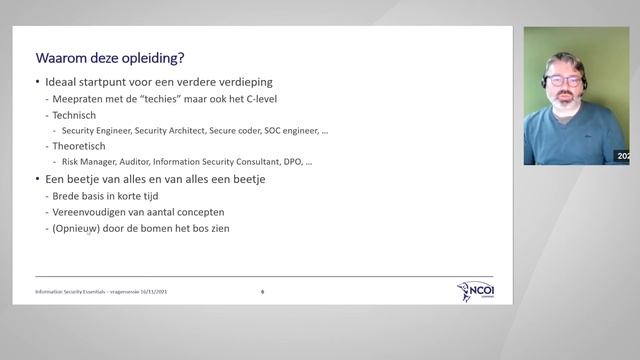 Infosessie Cybersecurity over de opleiding Information Security Essentials | Sven Claessens смотреть онлайн