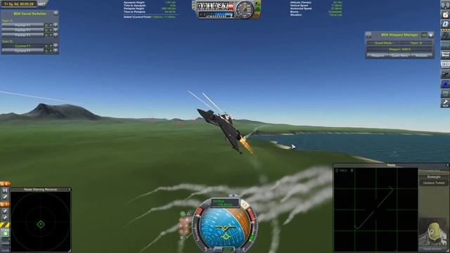 Fighter Testing - A Flying Wing - Kerbal Space Program & BD Armory смотреть онлайн