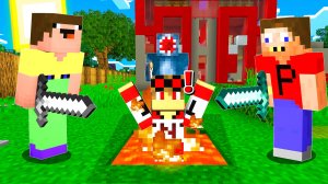 НУБ ПРО И СПРУТ ПОСТРОИЛИ ЛОВУШКУ ДЛЯ ГРИФЕРА В МАЙНКРАФТ! НУБИК И ТРОЛЛИНГ ЛОВУШКА В ГОРОДЕ!