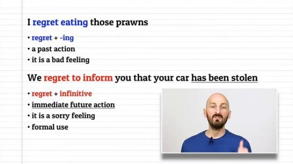 Learn English Online - Infinitive ('to' form) and -ING forms in English - ParrotandWolf
