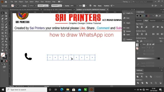 how to create whatsaap icon design in adobe illustrator#Sai Printers GUWAHATI смотреть онлайн