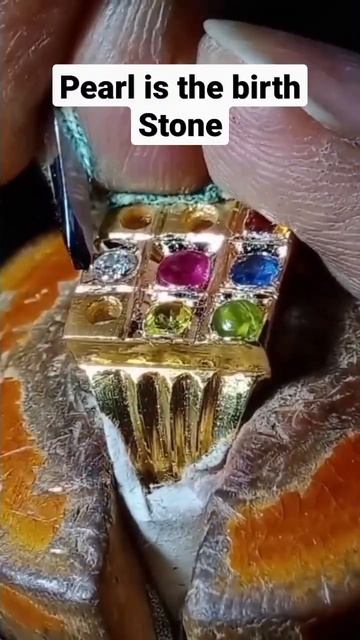Navratna Ring benefits, #pearl #birthstone #moon #diamondsetter #shorts смотреть онлайн