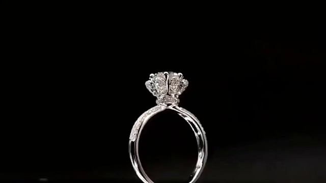 Attractive 1ct 2ct D Color VVS1 High Quality Moissanite Diamonds Queen Crown Rings Wedding Jewelry смотреть онлайн