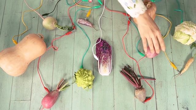 Make an orchestra out of vegetables with Playtronica смотреть онлайн