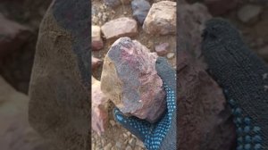 Первые сборы самоцветов, 2024, март. Яшма с гематитом. #натуральныекамни #добыча #поиск_минералов