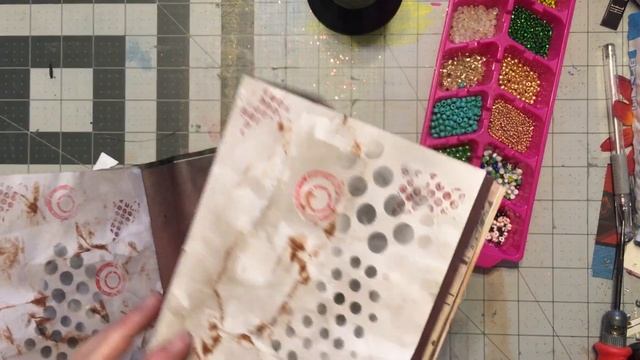 Journal Wednesday ~ Beaded Binding on Playing Cards Journal ~ dancesWithPitBulls ~ смотреть онлайн