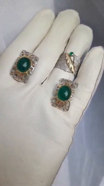 ЖАДЕИТ И НЕФРИТ В СЕРЕБРЕ С ЗОЛОЧЕНИЕМ 🔥🔥🔥👍 смотреть онлайн