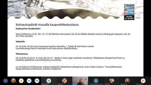 Valtakunnalliset kotiseutupäivät Oulussa 12.-15.8.2021 смотреть онлайн