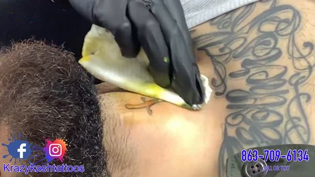 Sword on throat tattoo time lapse смотреть онлайн