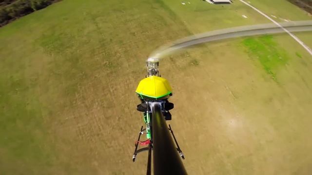 Mikado Logo 800 Xtreme with GoPro installed - Torches field. смотреть онлайн