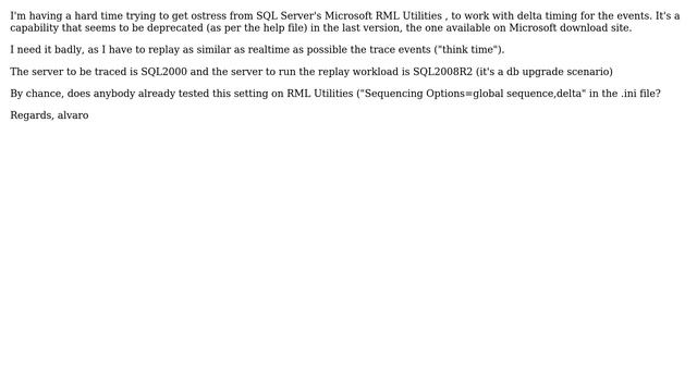 DevOps & SysAdmins: delta in global sequencing for SQL Server RML utilities - anyone? смотреть онлайн