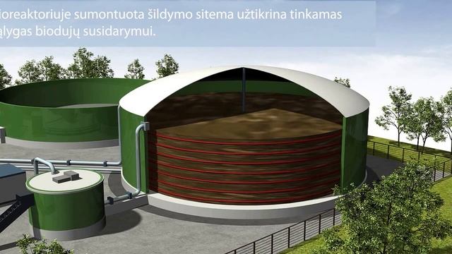 3D video of biogas turbine смотреть онлайн