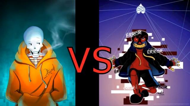 !ERROR SANS vs UnderSwap Papyrus Stronger Than You смотреть онлайн
