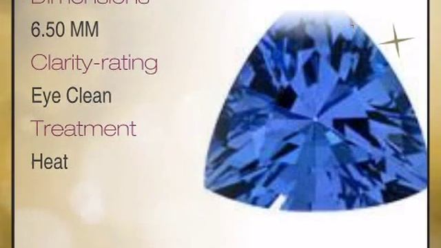 Tanzanite Trillion Cut 6.50mm Grade AAA - Africagems.com