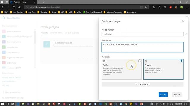 Implementer un projet avec Azure DevOps Visual Studio Sql Server et azure 003 Creation Projet смотреть онлайн