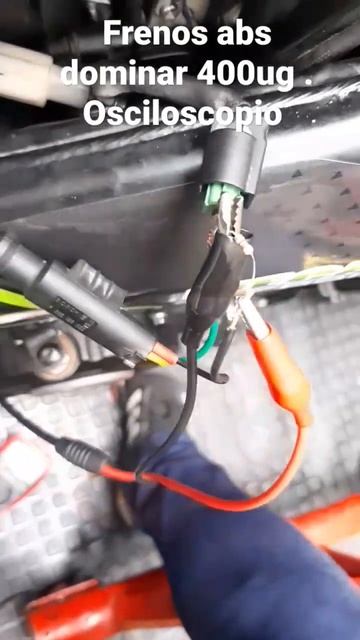 Señal Con Osciloscopio De Sensor Trasero De Frenos ABS De Dominar 400 Ug