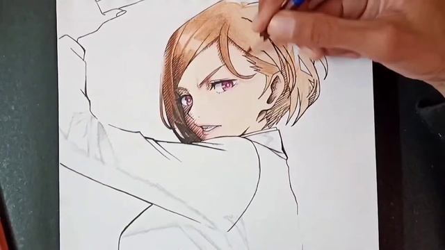 【Drawing Nobara Kugisaki】 | Jujutsu kaisen | 呪術 海鮮 | Art Senseii | смотреть онлайн