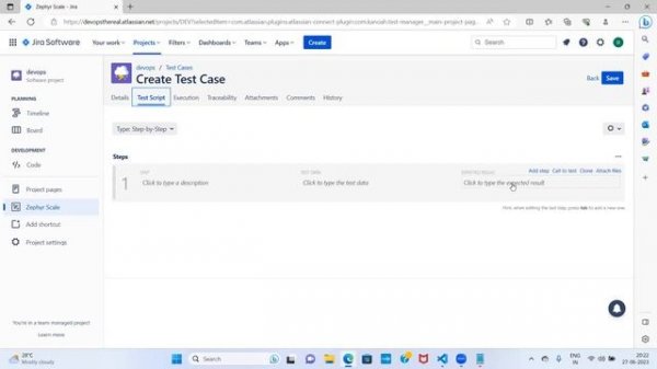 Zephyr Scale - Session1(Test Case)