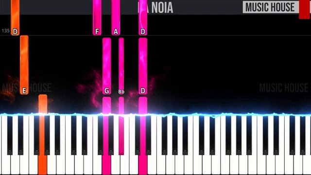 La Noia - Angelina Mango - SANREMO 2024 - EASY SLOW Piano Tutorial with Melody + Chords + Bass🎹4K🤙 смотреть онлайн