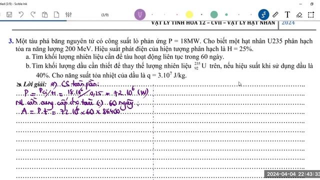 VL12 2K6 Chữa bài tập phân hạch смотреть онлайн