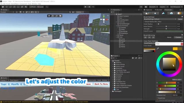Unity: Creating the Park by ProBuilder & Polybrush in Unity Editor Scene View смотреть онлайн