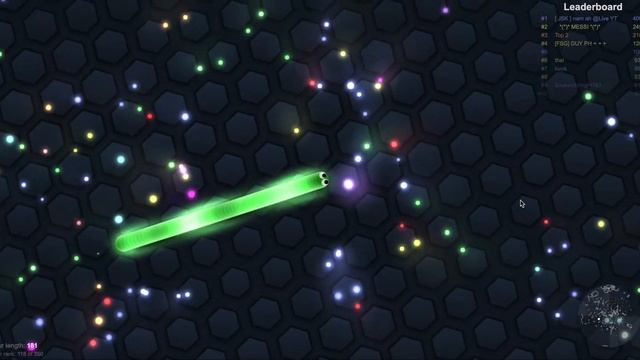 Newbie Plays Slither.io | Neon Green Slither Snake смотреть онлайн