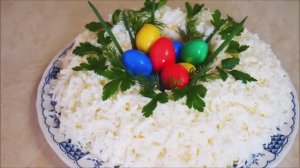 Салат ПАСХАЛЬНЫЙ ВЕНОК салат на ПАСХУ салат на ПРАЗДНИК салат на ПРАЗДНИЧНЫЙ стол салаты