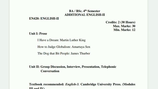 4th Semester Syllabus Various subjects ( watch & Check in detail ) kashmir university смотреть онлайн