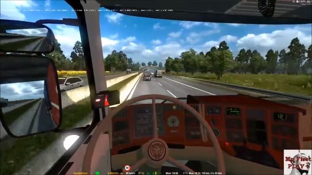 Euro Truck Simulator 2 wow close call. смотреть онлайн
