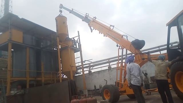 Indo power 16 ton hydra tank erection 50 feet 2 ton weight my work🔥🔥 смотреть онлайн