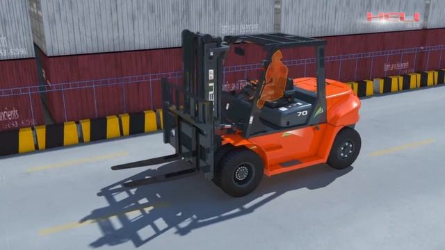HELI G series 5-10ton IC forklift смотреть онлайн