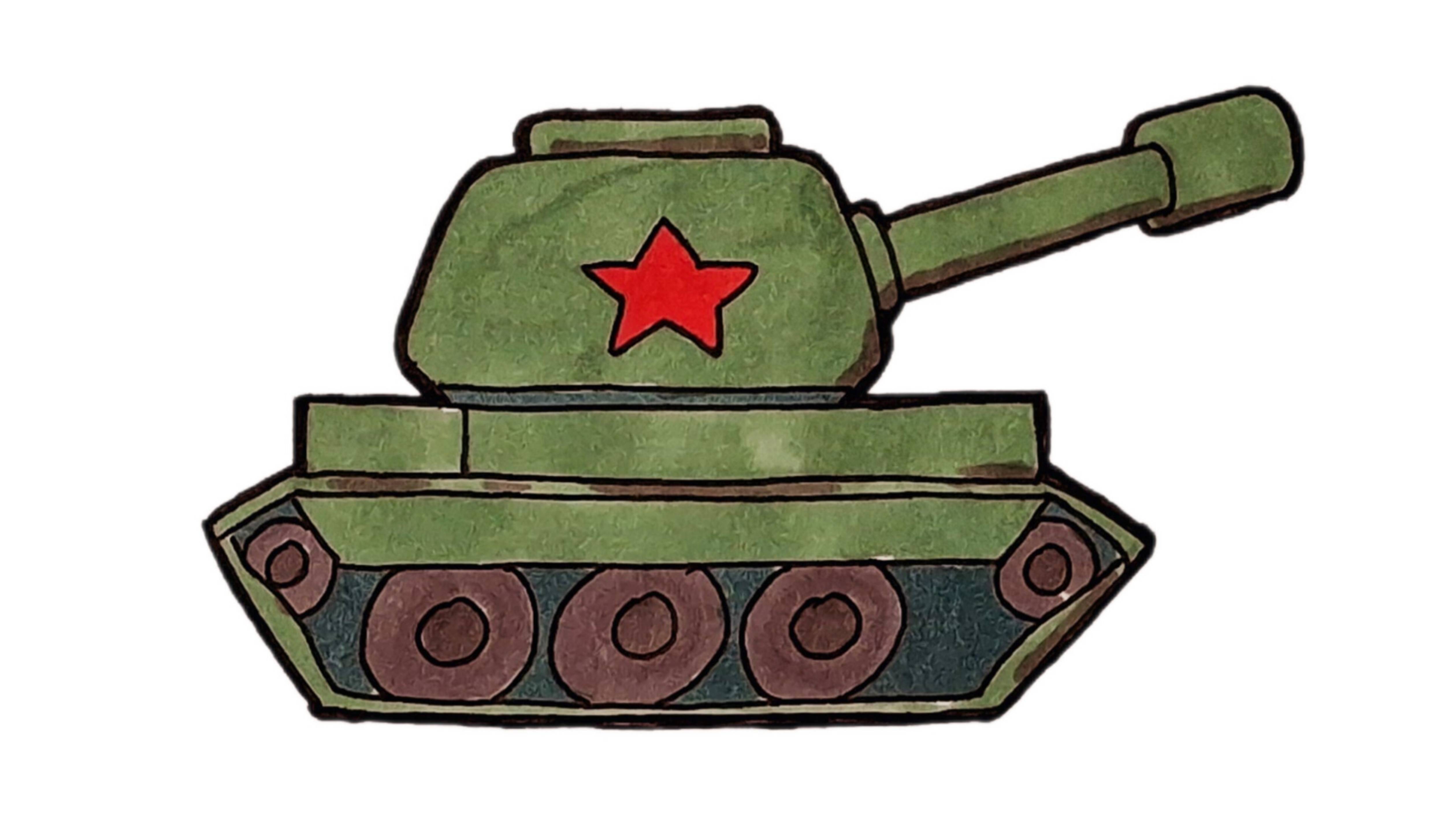 Как просто нарисовать ТАНК/простые рисунки для срисовки смотреть онлайн