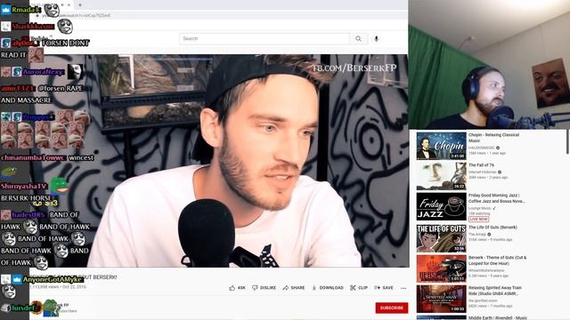 Forsen Reacts to PEWDIEPIE TALKS ABOUT BERSERK! смотреть онлайн